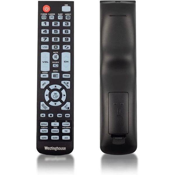 Replacement Remote Control for Westinghouse DVD/TV (New from Factory).