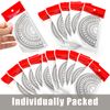 Nicunom 100 Pack Plastic Protractor 180 Degree Math Protractors Geometry Student Protractor, 4 Inches, Clear