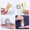  5 Pcs Bamboo Matcha Whisk Set,Powder Starter Sifter,Basic Matcha Tea Making Kit