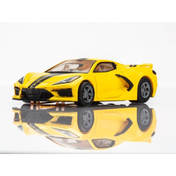 AFX Racing - Corvette C8, Accelerate Yellow, HO Scale Slot Car