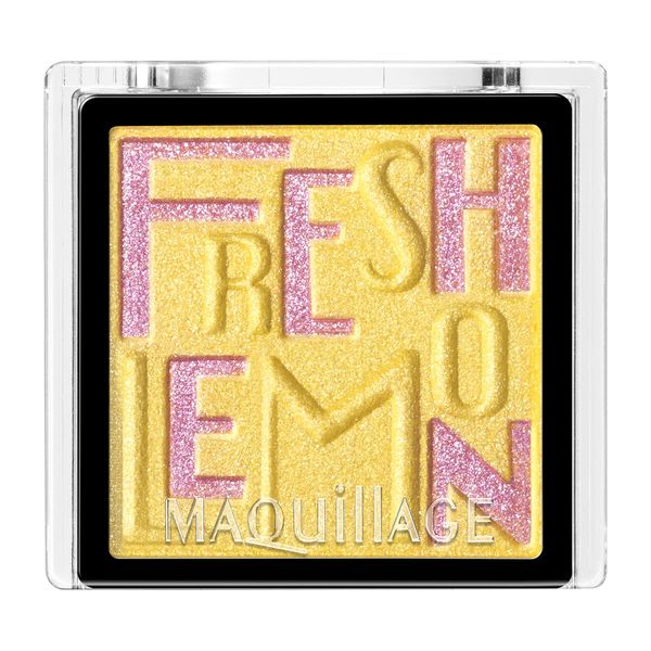 MAQUILAGE YE253 Pearl Dramatic Eye Color Powder Eyeshadow, Fresh Lemon, Unscented, 0.04 oz (1 g)