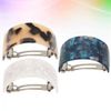 Frcolor 3PCS Women's Barrette Clip Tortoise Shell Hairpin Bangs Clip Arrangement Pin Hair Claw Ponytail Holder Hair Styling Supplies (White, Light Brown, Blue)