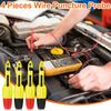 4pcs Wire Piercing Probe, Insulation Piercing Clip Set Wire Piercing Tool for Multimeter Voltage Voltmeter Thermometer Testing (2mm, 4mm)