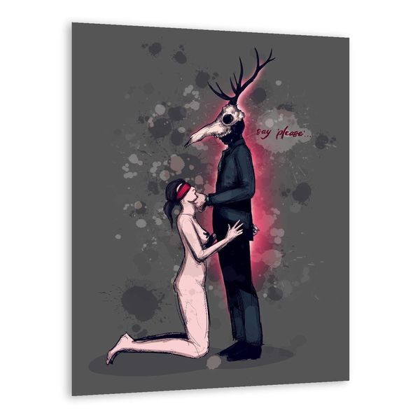 Deer Daddy Series 3: Say Please Fine Art Print Poster