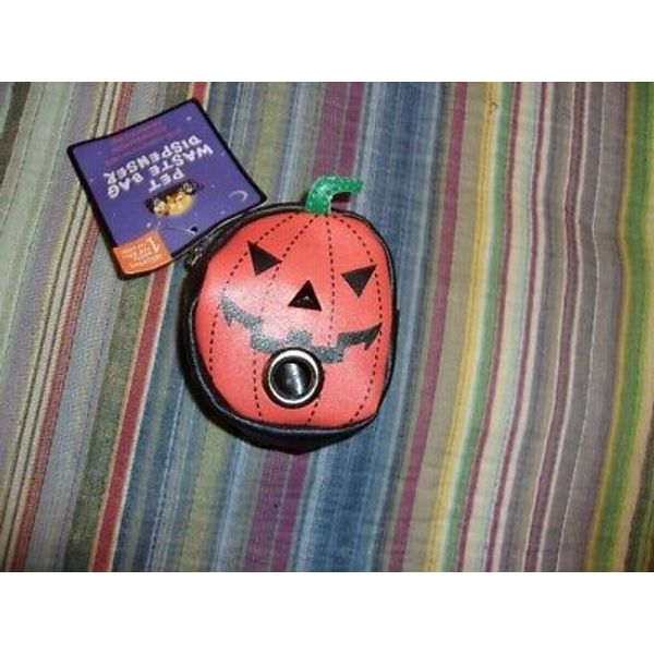 Pet waste bag dispenser-jack o lantern with 20 bags inside