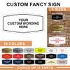 Fancy Custom Personalizable Plastic Wall or Door Sign