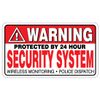 6 Pack Warning Security System Stickers Laminated #FS031 Home Alarm Decal Vinyl Window C