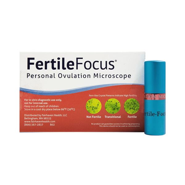 Fairhaven Health Fertil Focus Personal Ovulation Microscope (Doctor Approved, Saliva Based Fertility Test)