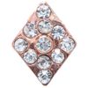 diamond crystal (2 each) pink gold