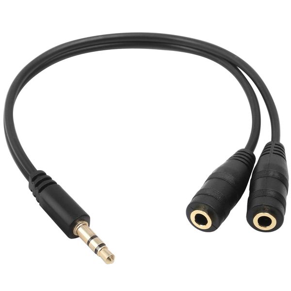 TRIXES 3.5mm Jack Splitter Audio Headphone Splitter Cable Jack Lead Two Way