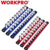 6-PACK Magnetic Socket Organizer Set 1/4" 3/8" 1/2" Drive Socket Holder Rack USA
