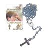 Boy Confirmation Rosary and Prayer Card Gift Set