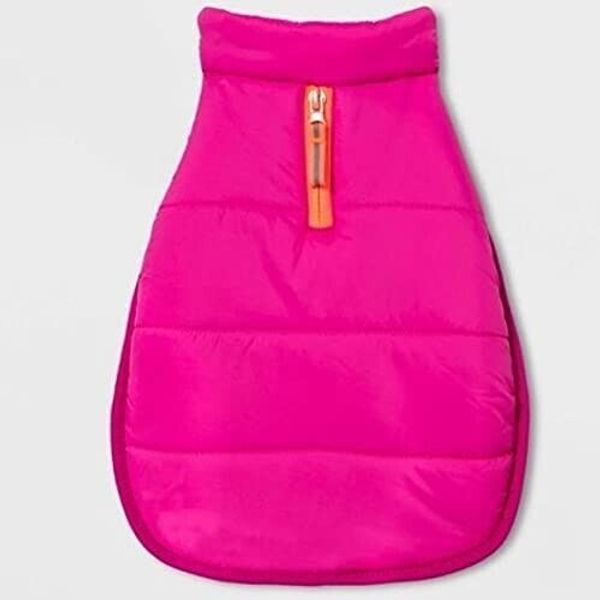 Boots & Barkley Dog Puffer Vest PINK MEDIUM