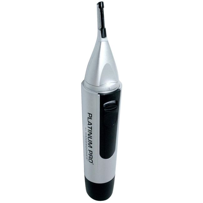 Platinum Pro by MANGROOMER - New Advanced Nose Trimmer, Ear Hair Trimmer and Eyebrow Trimmer with Bonus Light and Exclusive Storage Case!