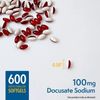 2 Pack Member's Mark Stool Softener Docusate Sodium 600 Soft gels Each Fast Ship