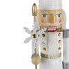 Northlight Glittered Nutcracker with Snowflake Scepter Christmas Figure - 15" - White