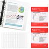 200 Pcs Poly Pockets A4 Folder,Clear Plastic Wallets A4 Punched Pockets,Plastic Wallets A4 Punched Pockets,Polypockets Clear A4,Punched Pockets A4,a4 Plastic Sleeves(Size:11.89x9.17inch)