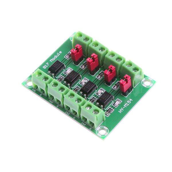 WINGONEER PC817 4 Channel Optocoupler Isolated PCB Voltage Converter Adapter Module 3.6-30V Driver Optical Isolation Module