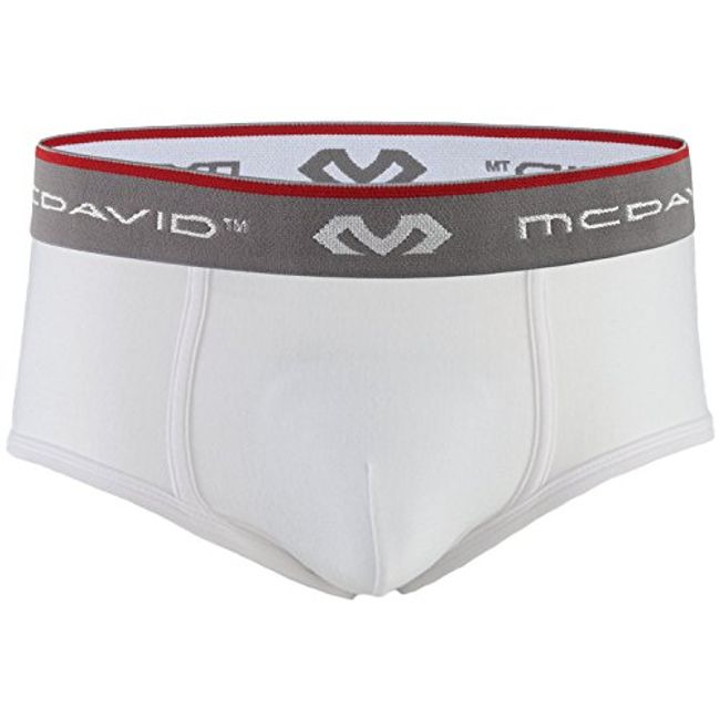 McDavid 9110 Youth Performance Brief with Flex Cup, White, Regular