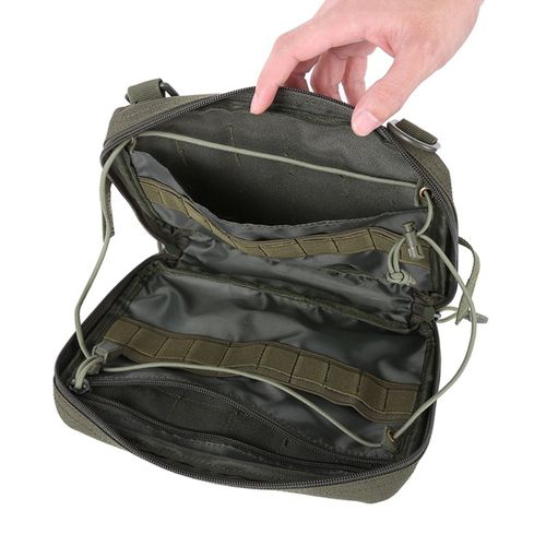 Camping Survival Kit Field Climbing Bag First Aid Tool Survival, Black (contents included X)
