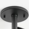 VidaLite Modern LED Surface Mount Monopoint Sconce Lighting, Adjustable Flush Mount Spot Light Head, Black