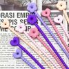 Boweain Silicone Cable Ties, Reusable Adjustable Flower Shape, Transparent