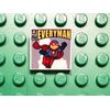 Lego 2x2 Decorated Tile with Simpsons 'EVERYMAN' Comic Book Pattern