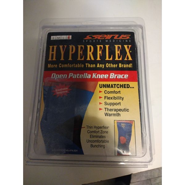 Knee Brace Seirus Hyperflex Open Patella Adult Knee Brace  Extra Large