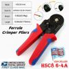 Ferrule Ratchet Crimper Pliers Crimping Tool Cable Electrical Wire Terminals Kit