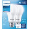 Philips 75W LED A21 5000K - Pack of 2