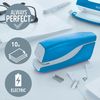 Leitz Electric Stapler, 10 Sheet Capacity, Battery Powered, WOW Range, 55661036 - Metallic Blue