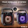 Portable Mini Bluetooth Speaker USB/SD/FM Radio, Flashing Disco Party Lights 