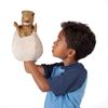Folkmanis 3134 Dinosaur Egg Hand Puppet, One Size, Green, Tan, Brown