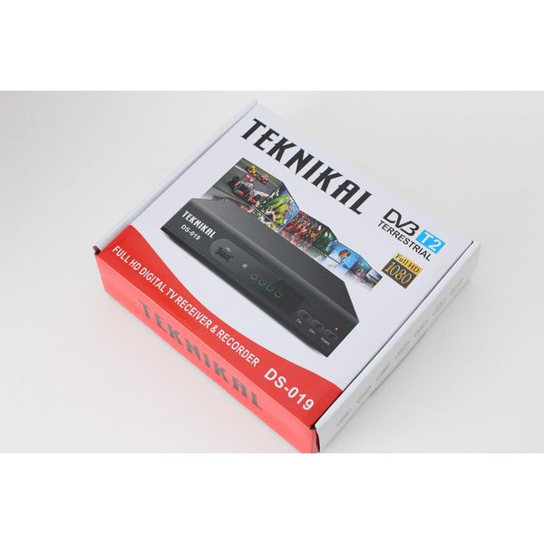 Teknikal HD Freeview Set Top Box Receiver Plus Recorder for Digital TV Channels Tuner HDMI / Scart Outputs USB Memory Slot DVB-T Digi Box 4 Switchover