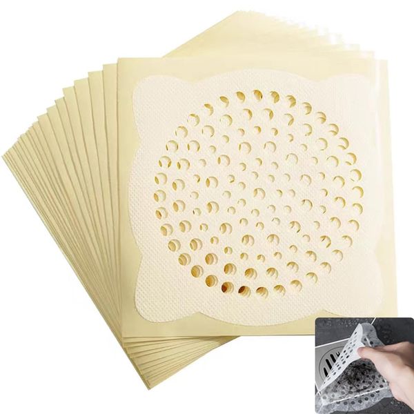 Drain Seal, Hair Drainer, Net, Hair Catcher, Drain Prevention, Hair Catcher, Disposable Filter, For Bath, Drainage, Kitchen, Strainer, Hygienic, Just Stick, Shower Waste Filter, Bathroom, Washroom, Drainage, Straight Net, Set of 30 (Diameter 3.9 inches (1