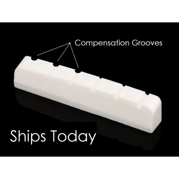 AlwaysHandCrafted COMPENSATED BONE NUT made for GIBSON Guitar Les Paul 335... 