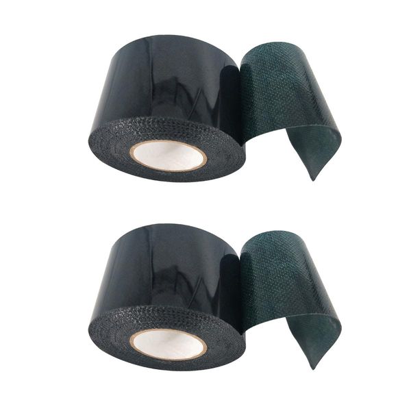 2Stk Starkes Doppelseitig Kunstrasenband 50mm x 5m Kunstrasen Nahtband Kunstrasen Klebeband Grünes Kunstrasenband Selbstklebendes Rasenband für den Außenbereich, Garten, Rasen, Teppich (grün)