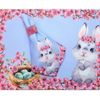Maison Charlo | Set of 4 Cherry Tree Waterproof Rectangular Placemats Easter 17" x 13" for Dining Table Holiday Easter Decorations