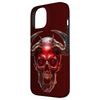 iPhone 15 Satanic Goth Skull With Occult Devil Horns Red Demon Case