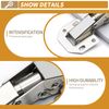 2-Pack Hidden Hinges for Cabinet Doors Frameless,90 Degree Concealed Cabinet Hinges, Surface Mount Hinges (8)