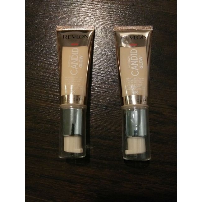 Revlon PhotoReady Candid Glow Moisture Glow Foundation #110 Porcelain (2 Pack)