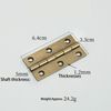 4 Pcs 2.5" Door Hinges Brass Folding Hinges for Gate Window Closet Drawer Boxes, Bronze