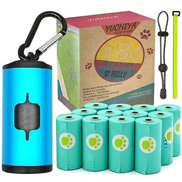 Aluminum Dog Poop Bags Holder with Carabiner Metal Pet Waste Bags Dispenser with