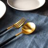 Cutipol GOA Dinner Fork, Black x Gold, Cutlery, New Life, Parallel Import