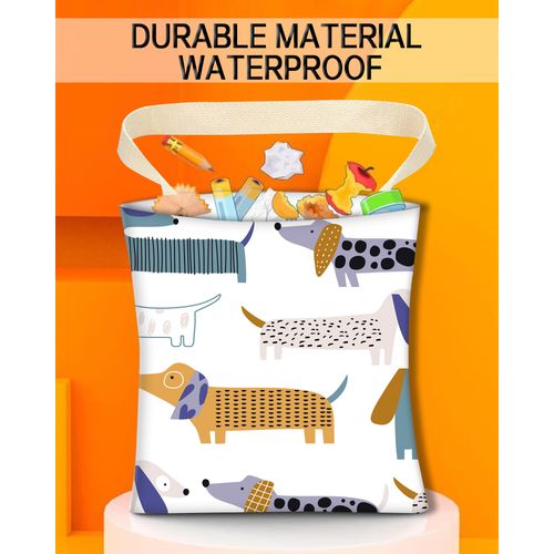 ANKVRP Car Garbage Can, Car Trash Bag, Car Garbage Bag, Hanging Car Trash Can for Car Accessories, Vehicle, Travelling, Camping, Cute Car Back Seat Organizer, Cute Dog Design