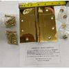 Von Morris 11-5050BB-605NL Hinge, Polished Solid Brass, Non Lacquered. 