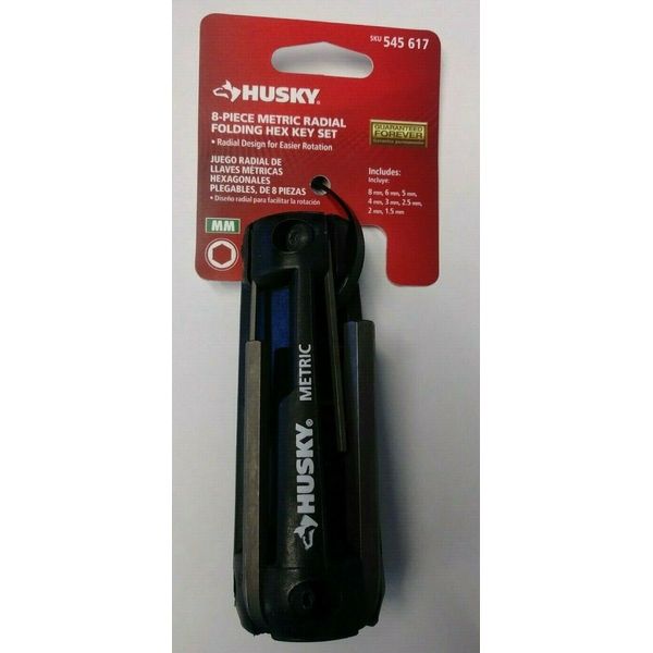 Husky 545-617 8 Piece Metric Radial Folding Hex Key