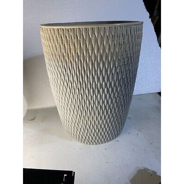 DKNY TEXTURES Wastebasket LIGHT GRAY