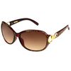 Foster Grant Womens Latte 2.0 Sunglasses, Dark Transparent Brown