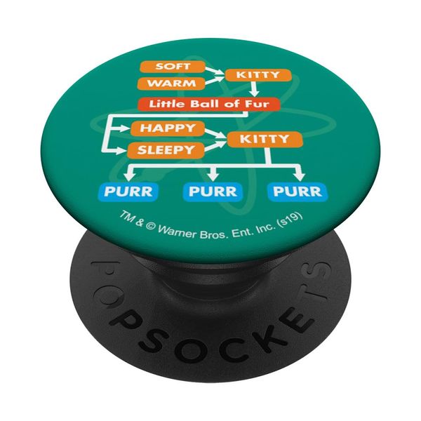 Big Bang Theory Soft Kitty Flow Chart PopSockets Swappable PopGrip